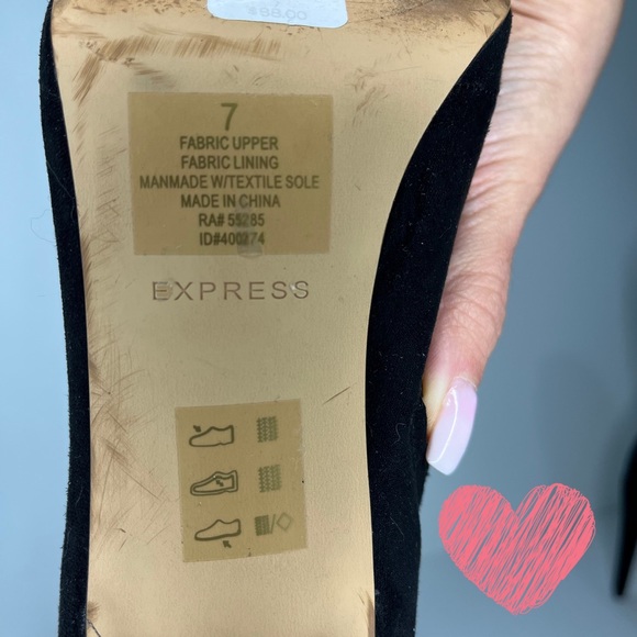 EUC - Express black booties - Size 7 - Picture 4 of 4